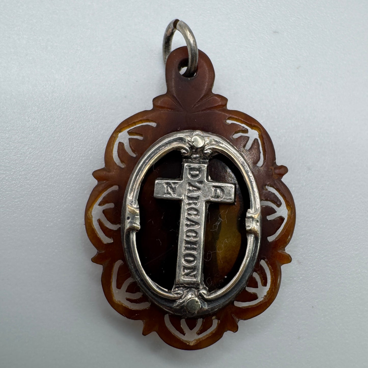 Rare Médaille religieuse ancienne XIXe « Notre Dame d’arcachon »