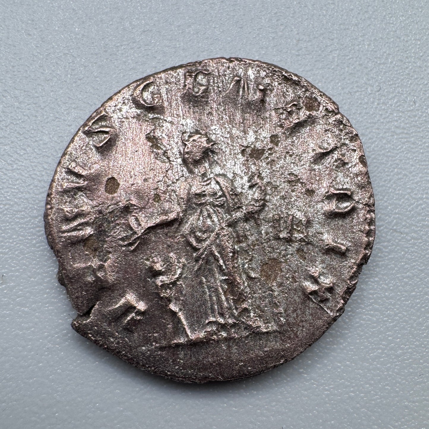 Monnaie  romaine ancienne antoninien billon - impératrice Salonine