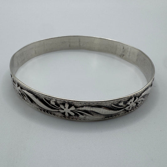 Bracelet ancien en argent massif