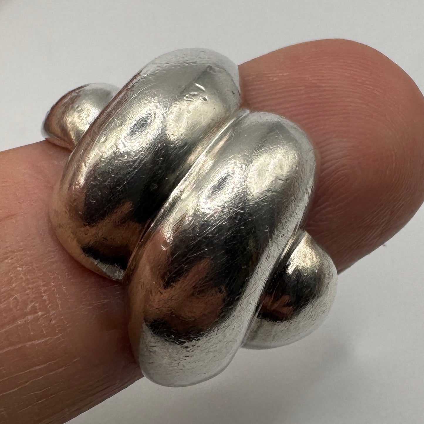Grosse bague en argent