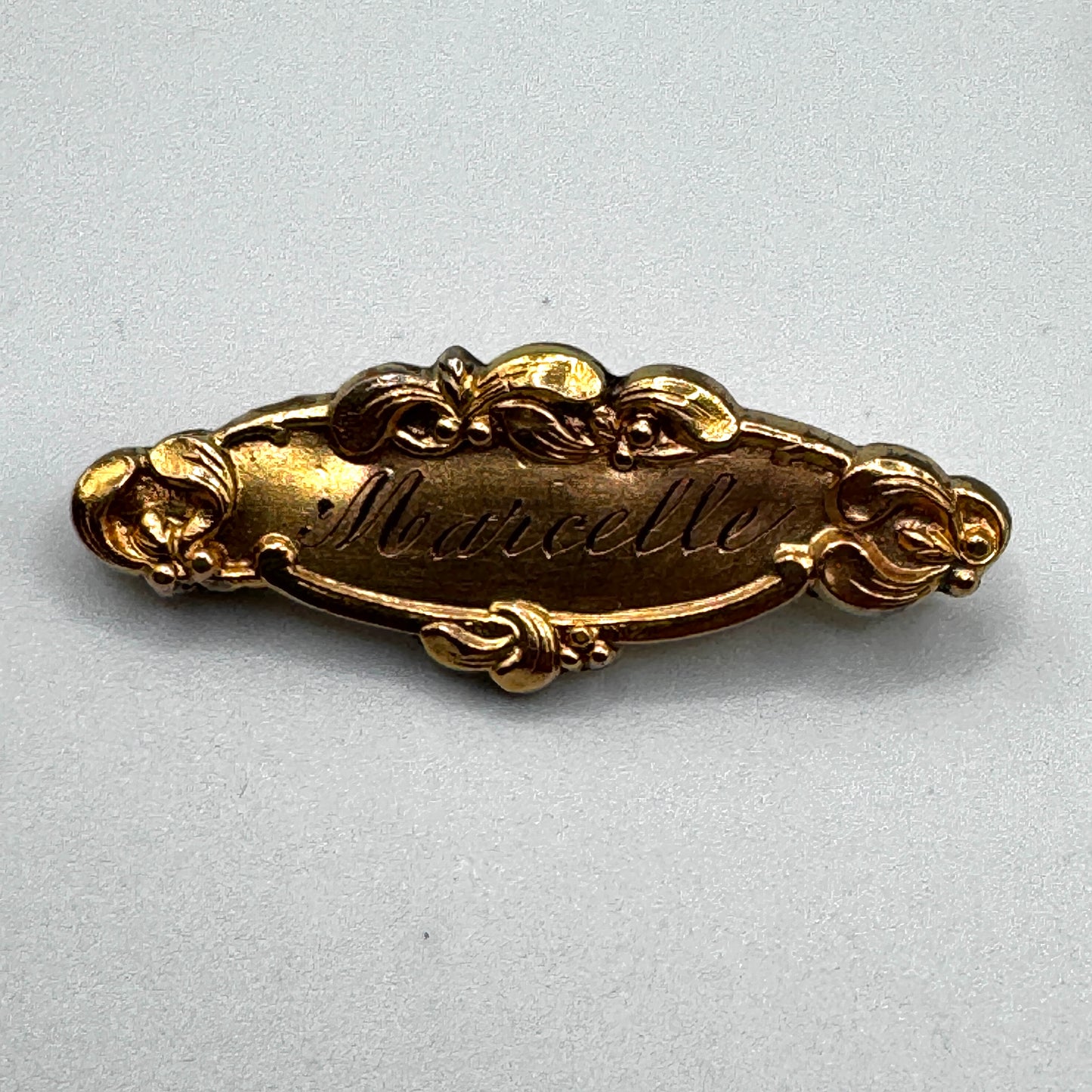 Broche ancienne vers 1900 « Marcelle » - plaqué or