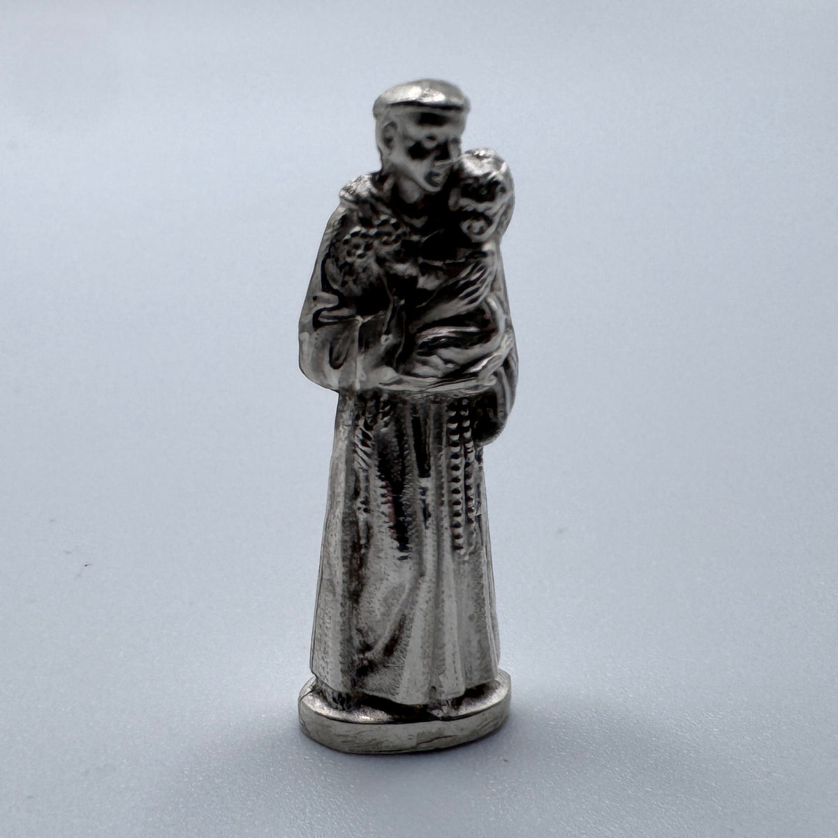 Objet ancien dévotion de voyage en argent - Saint Antoine