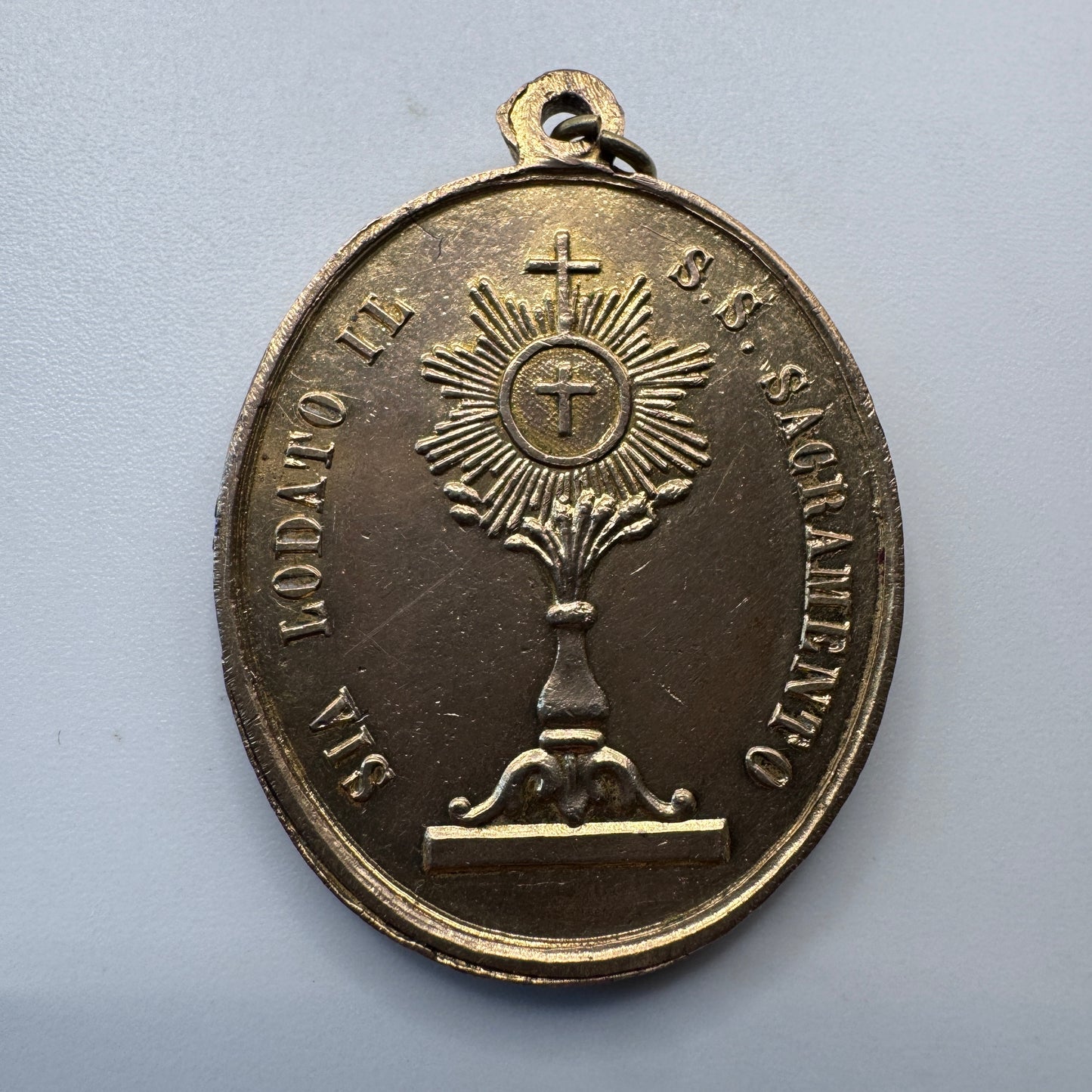 Rare grande Médaille religieuse ancienne « le Christ »