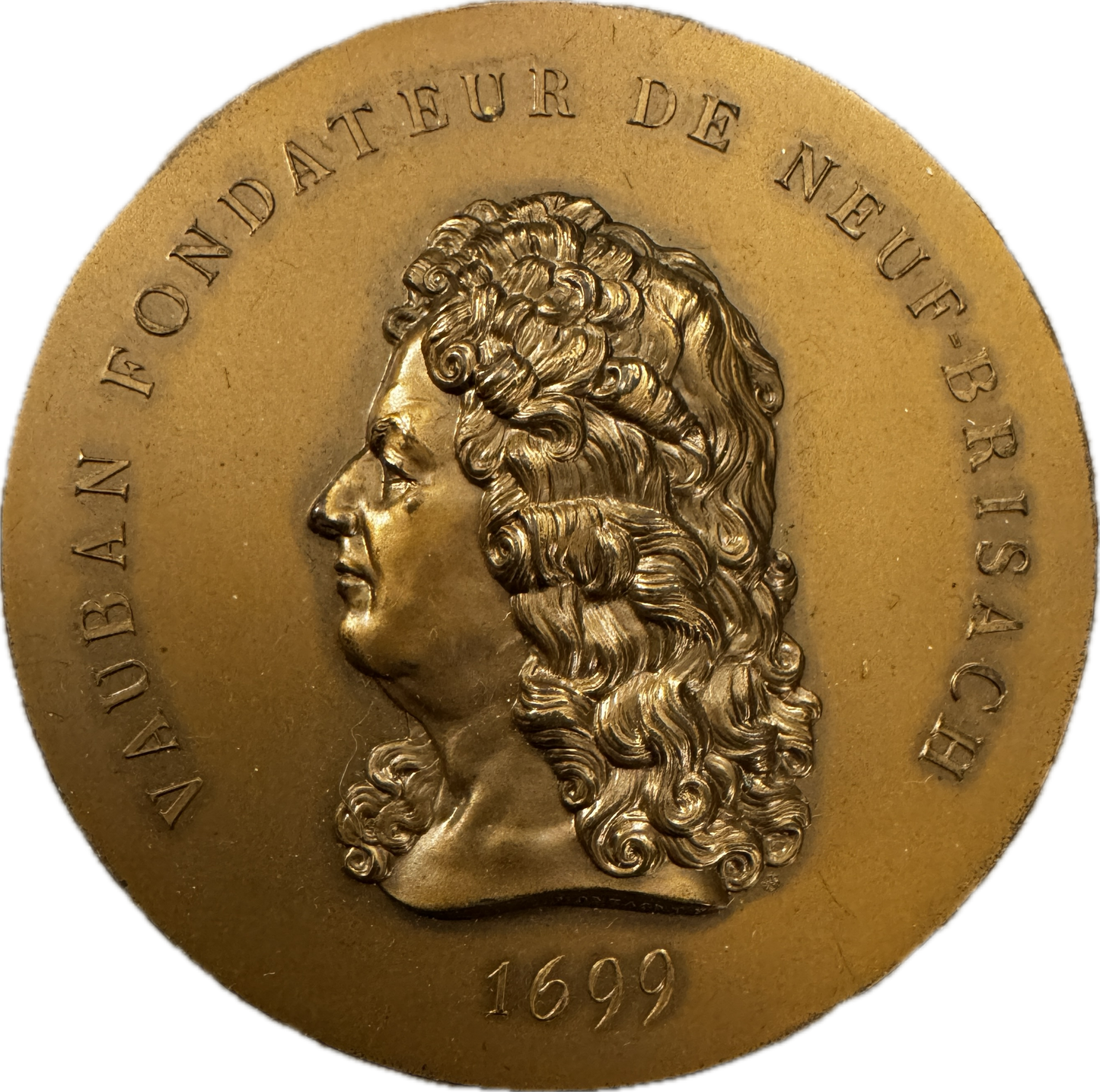 Médaille artistique en bronze « Vauban fondateur de NEUF-BRISACH »