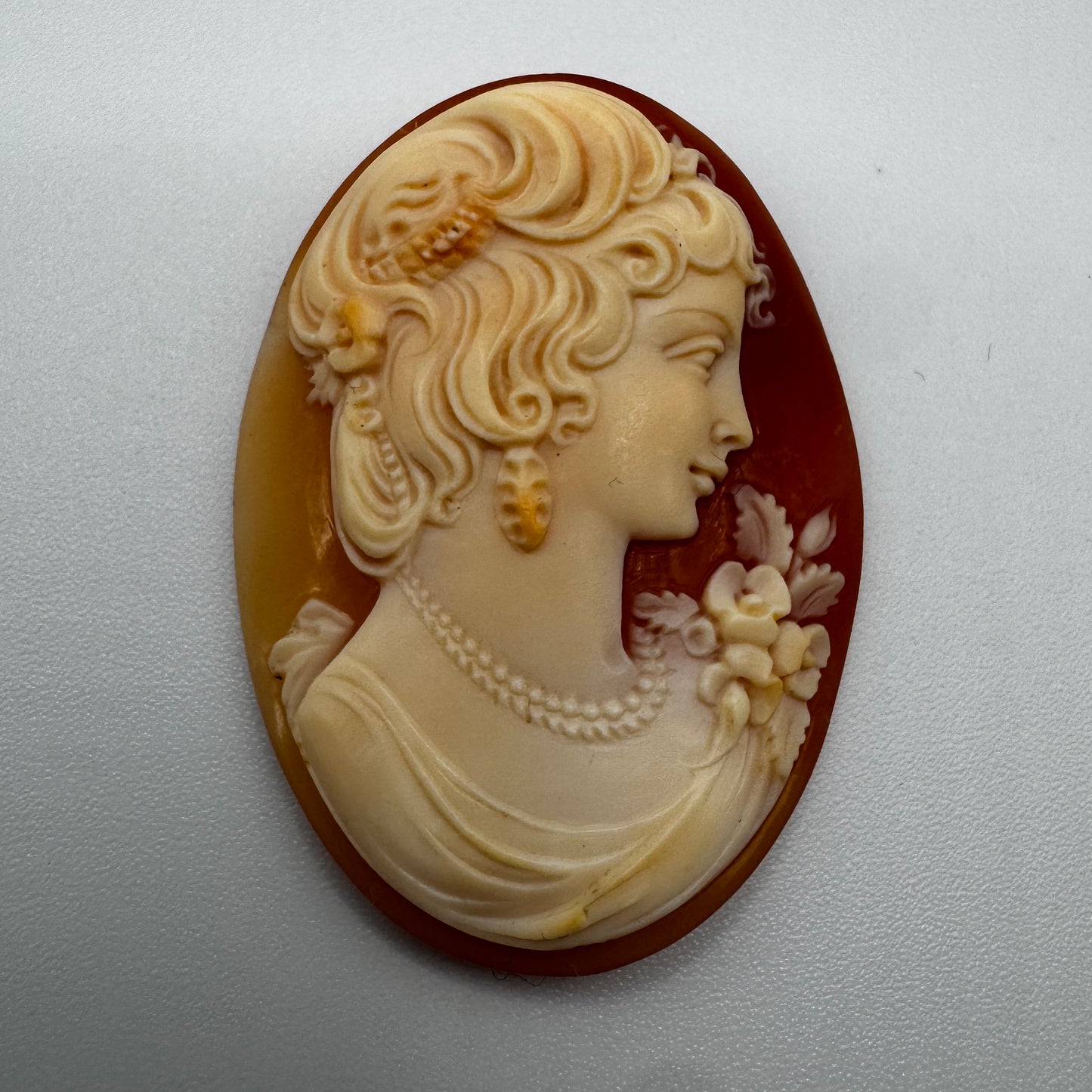 Superbe Camée ancien - coquillage sculpté