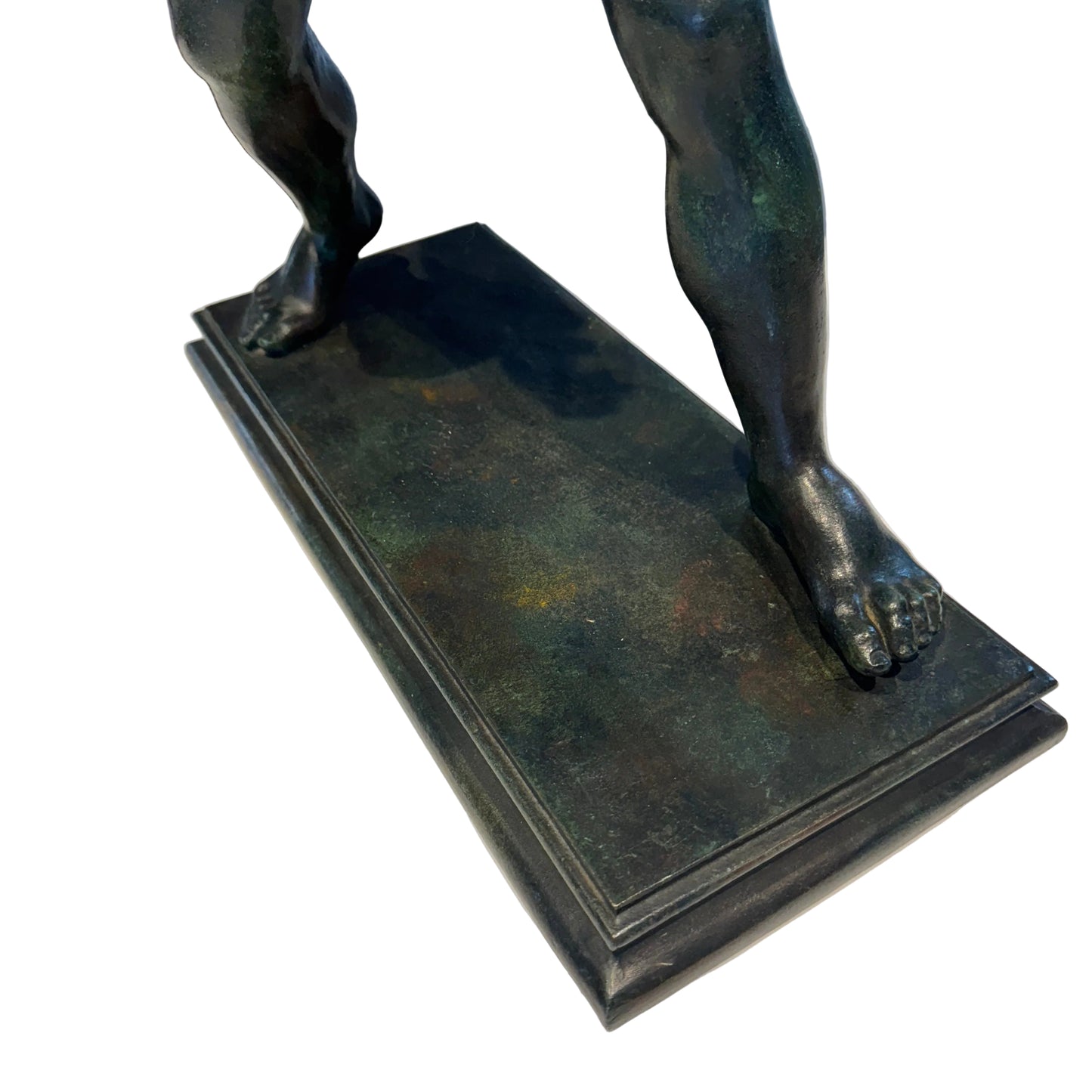 Sculpture en bronze a l’antique XIXeme - « Le faune et l’outre de vin » d’après Sabatino de Angelis (1838-1915)