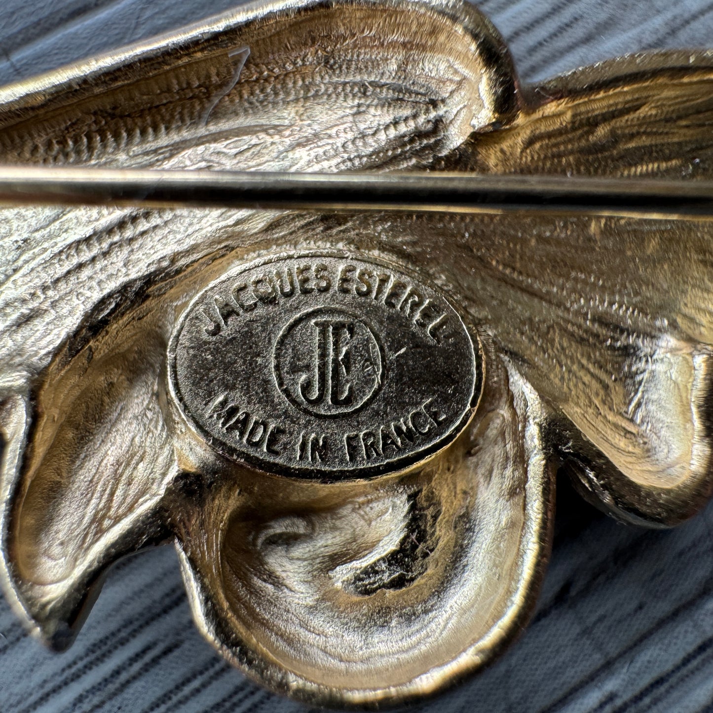 Broche créateur Vintage Jacques Esterel - plaqué or