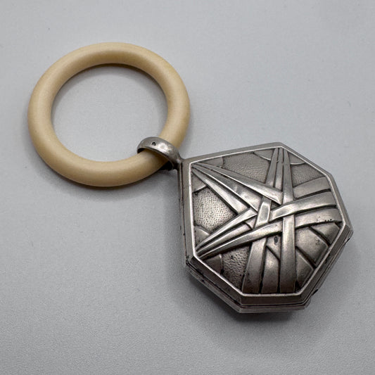 Superbe Hochet ancien en Argent - époque Art Déco