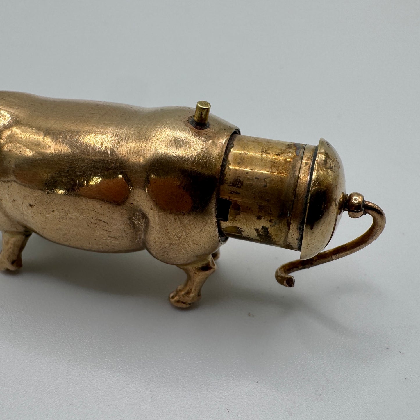 Coupe cigare ancien - curiosité - cochon à système