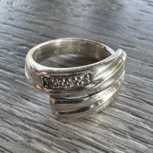 Bague en argent et brillants