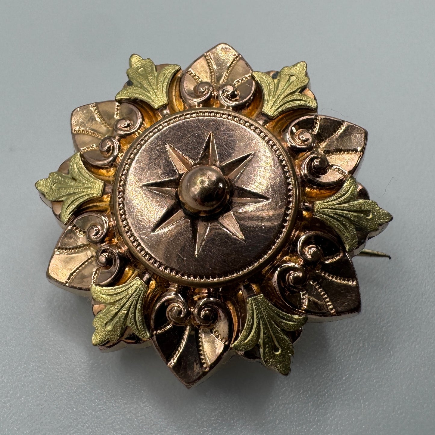 Broche ancienne vers 1900 - plaqué or