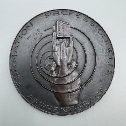 Médaille artistique ancienne en bronze « fédération nationale du Bâtiment »