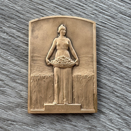 Plaque Art Deco par Delannoy « comptoir Français de l’azote »