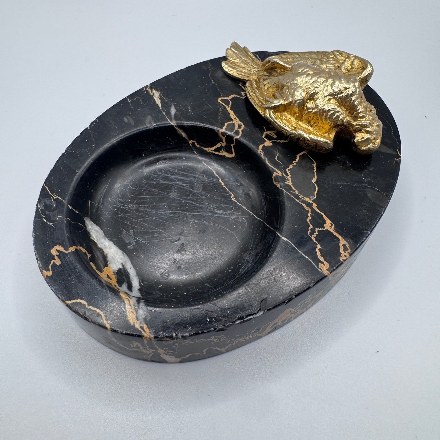 Vide poche ancien - marbre et bronze
