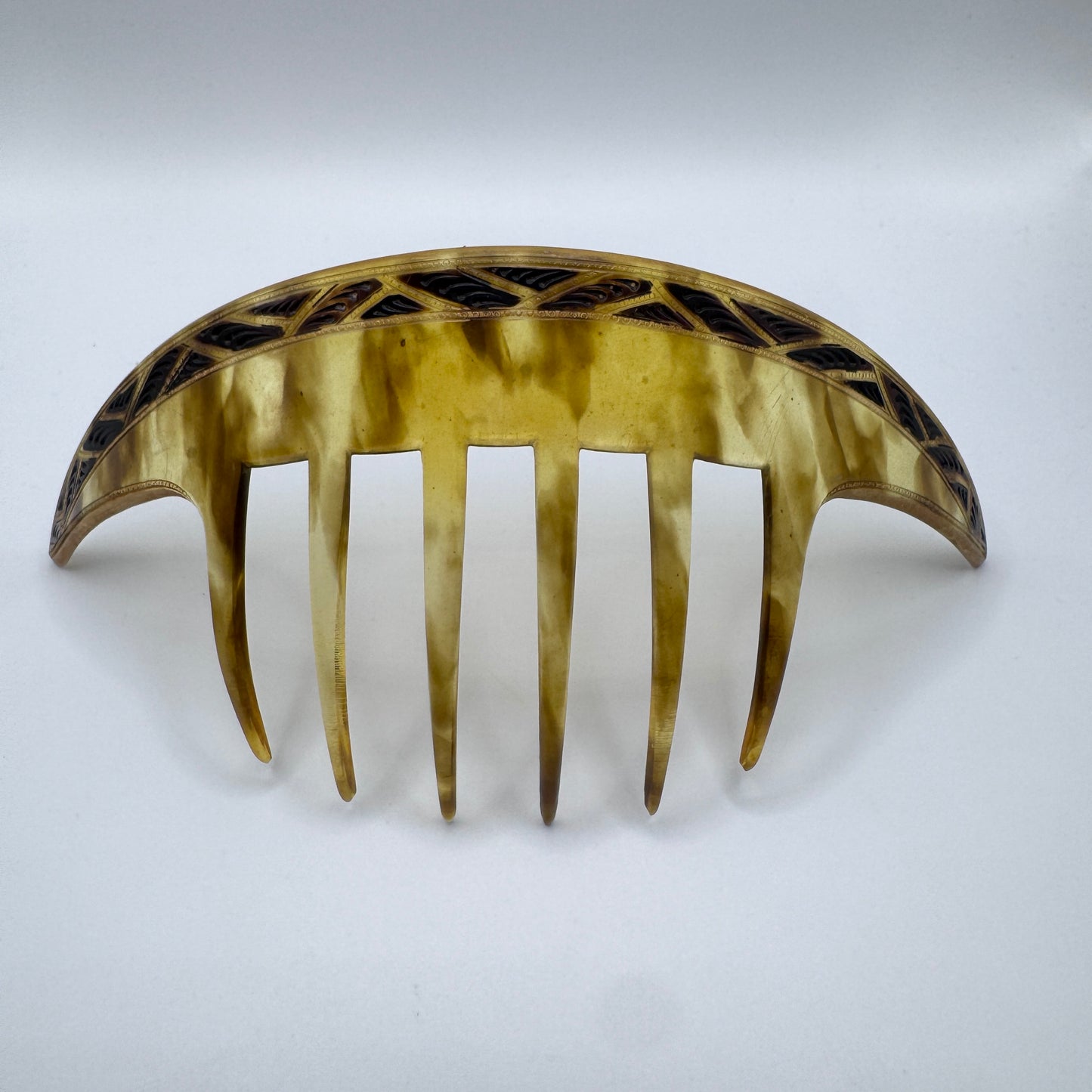 Peigne à cheveux art deco - celluloïd