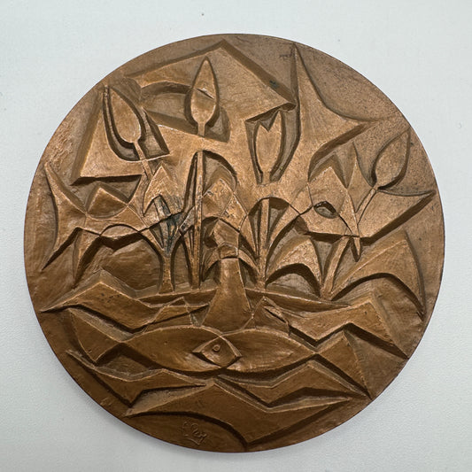 Medaille artistique ancienne en bronze « conseil général Haute Vienne »