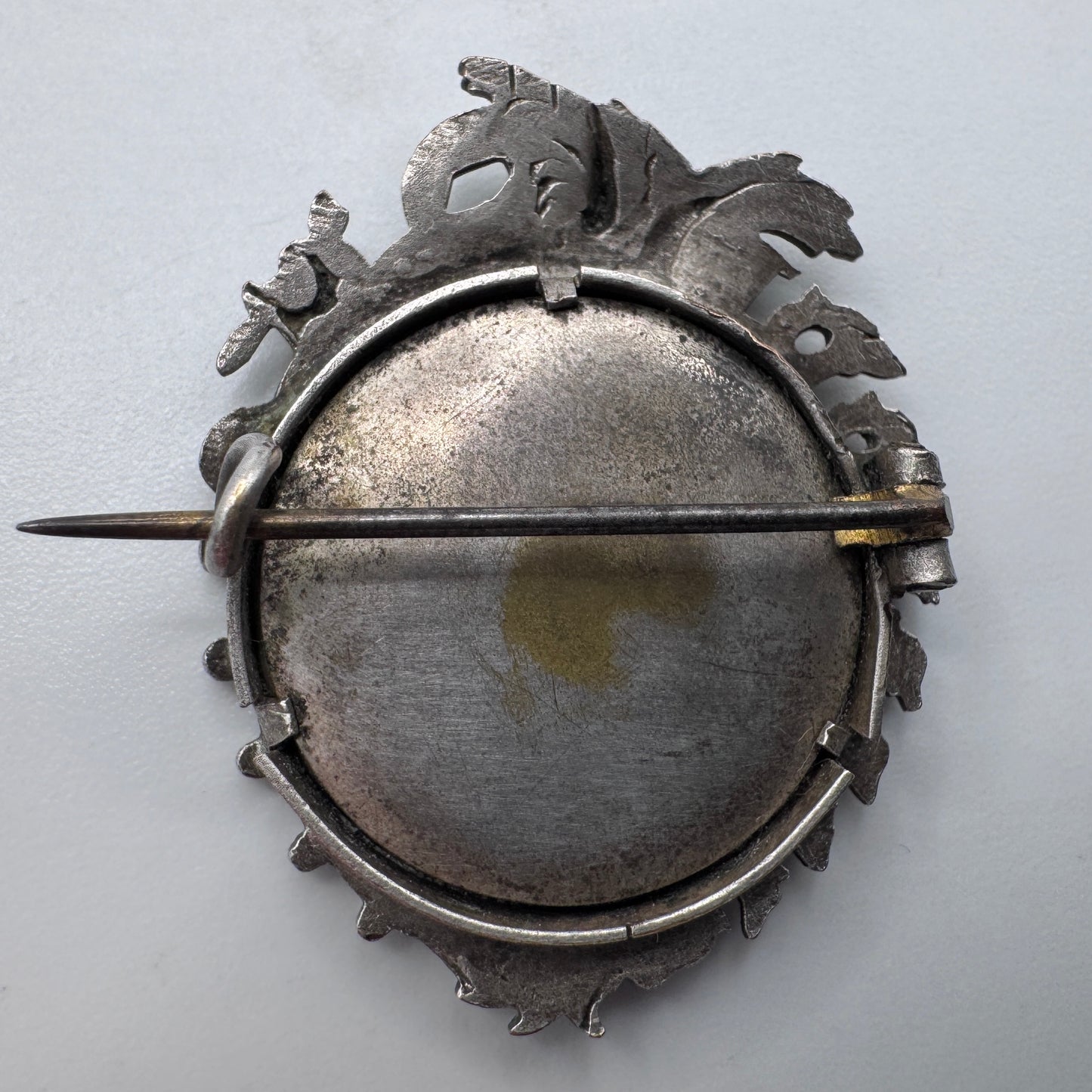 Broche ancienne vers 1900 « porte photo »