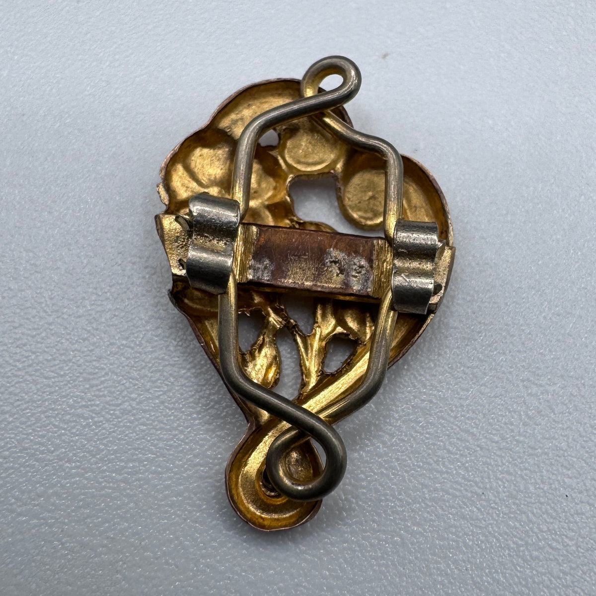 Passant de sautoir Art Nouveau - plaqué or
