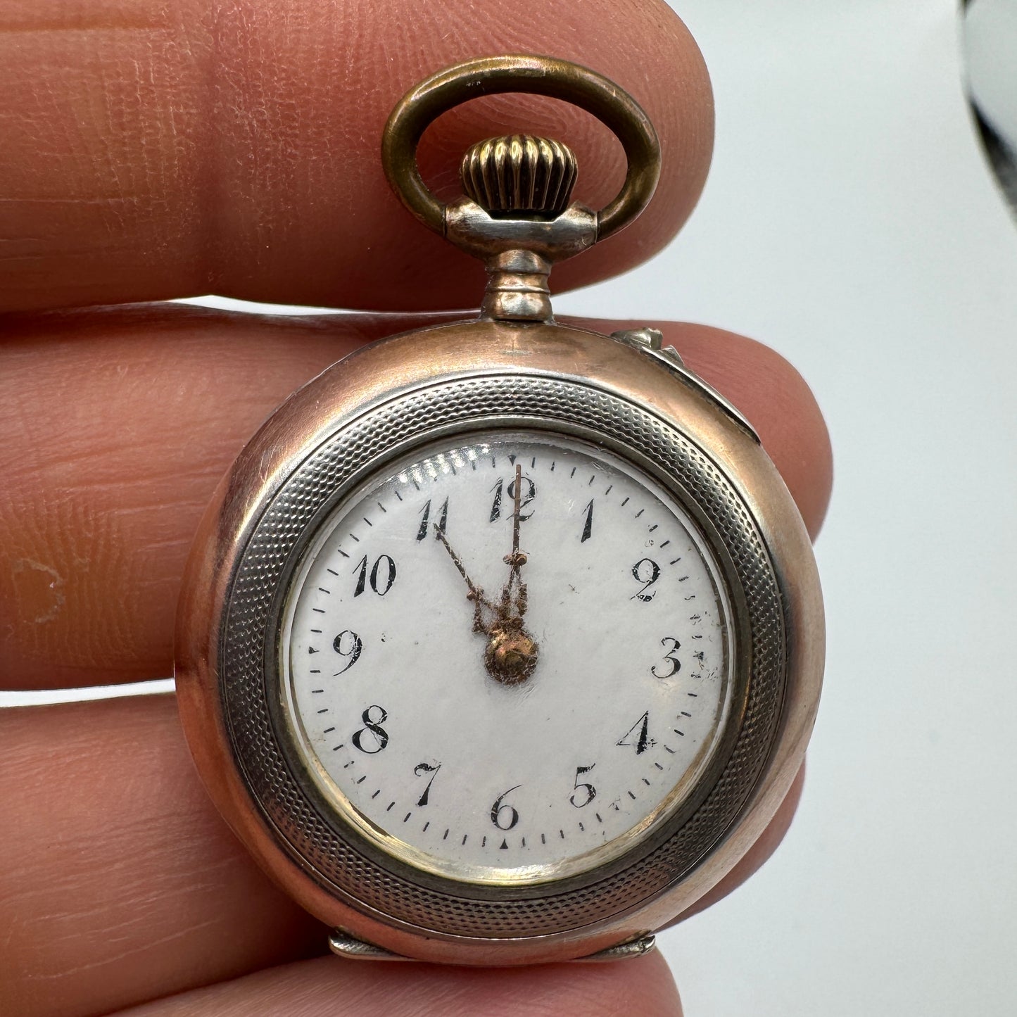 Montre de col à gousset Ancienne en argent