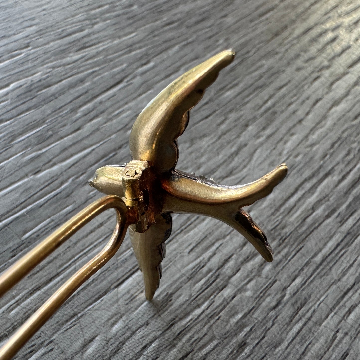 Épingle à cheveux vers 1900 « hirondelle »