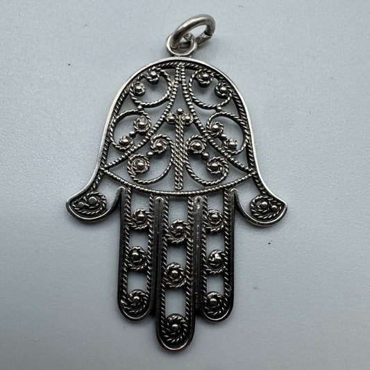 Pendentif ancien « main de Fatma » - argent massif