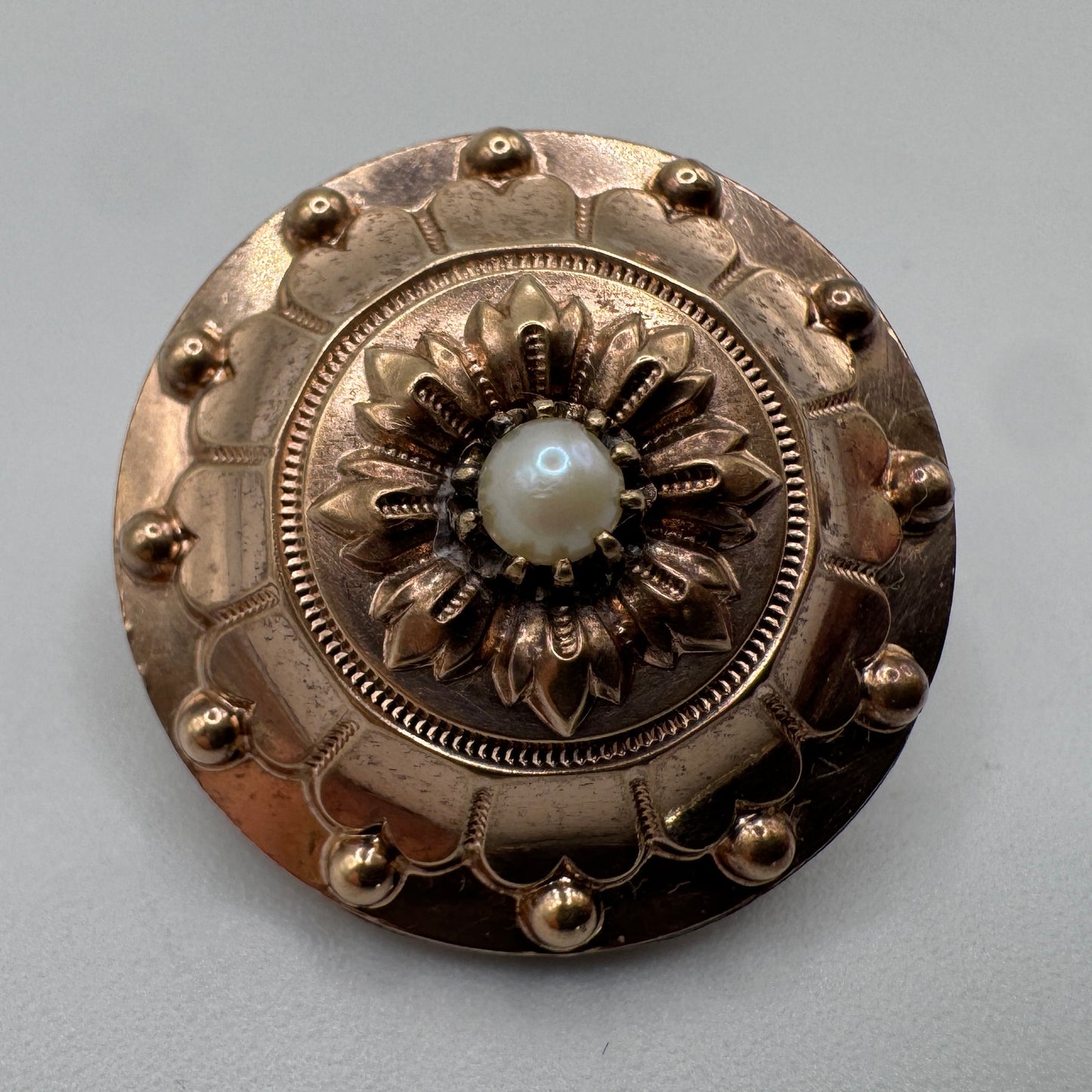 Broche ancienne vers 1900 - plaqué or
