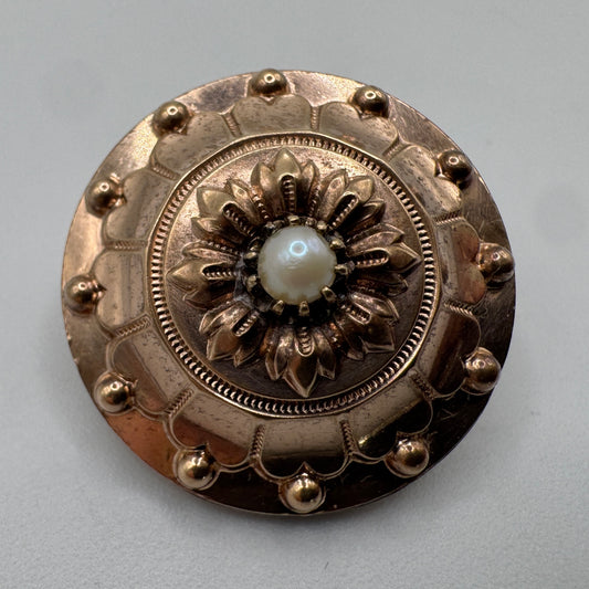Broche ancienne vers 1900 - plaqué or