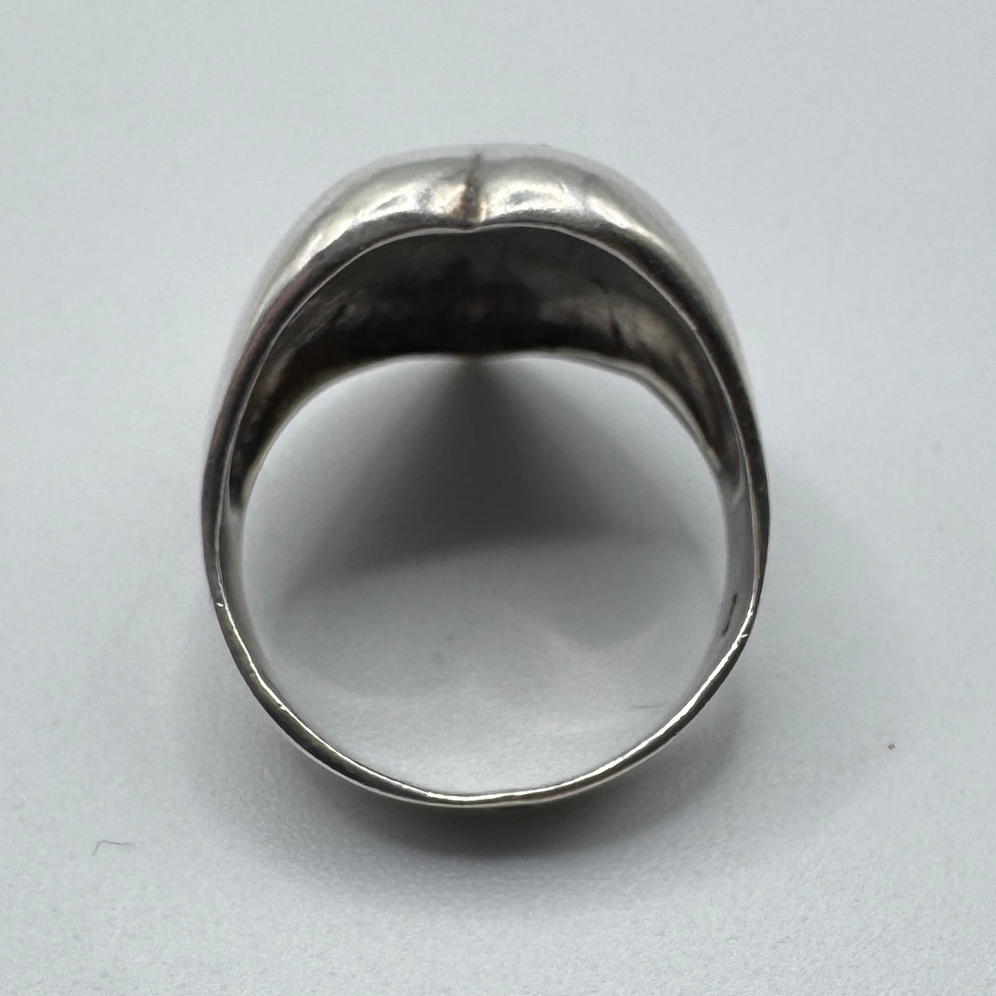 Bague en argent motif « cœur »
