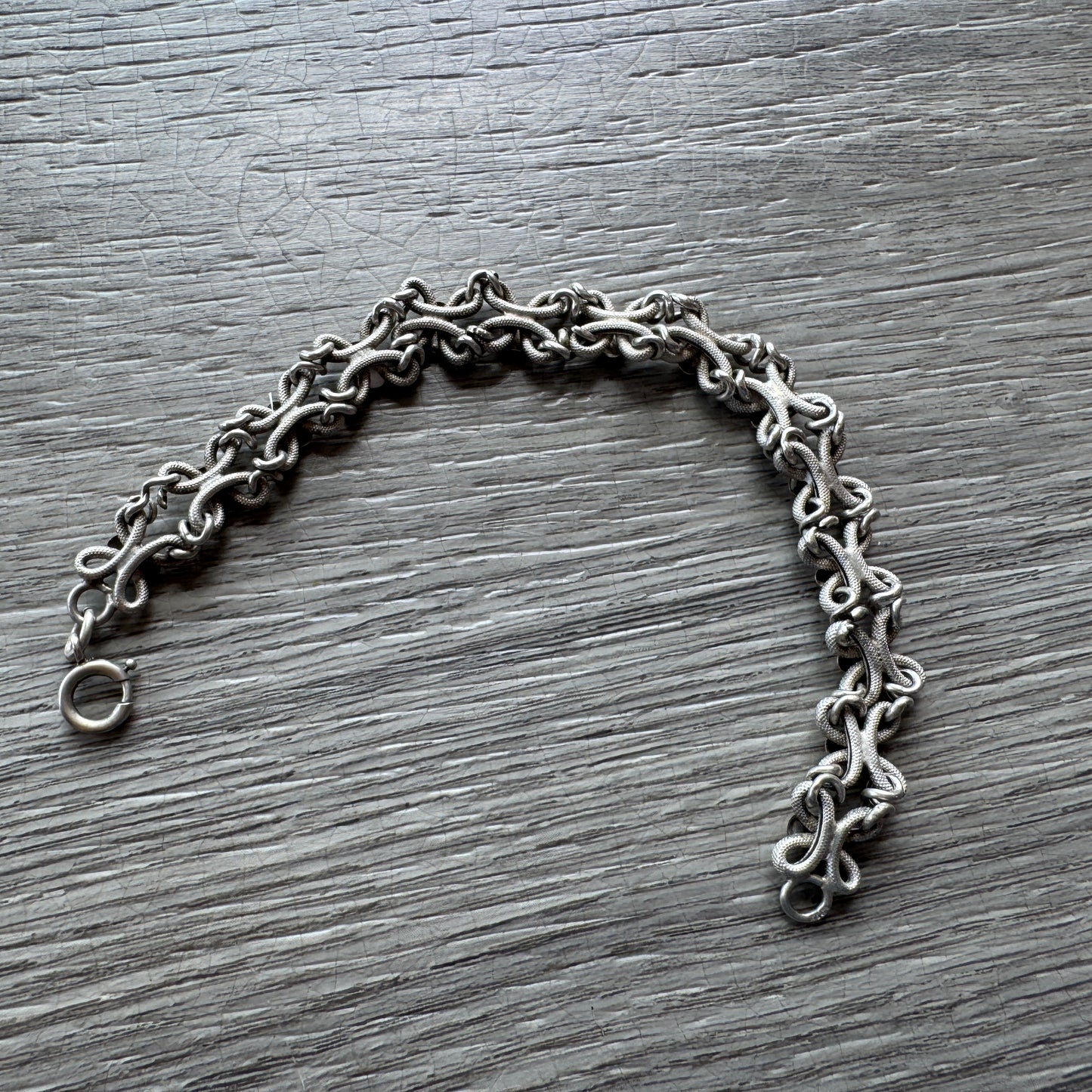 Bracelet ancien en argent vers 1900