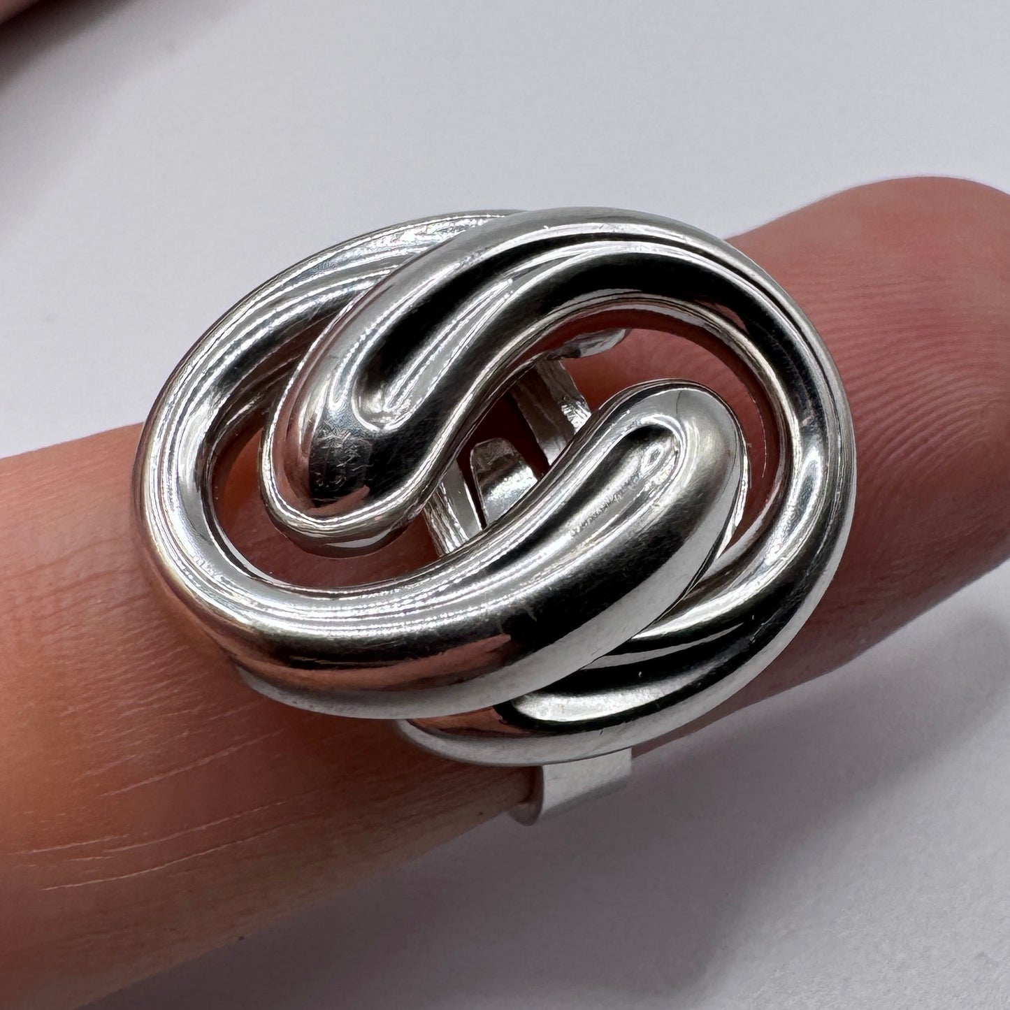 bague design en argent - neuf stock ancien bijoutier