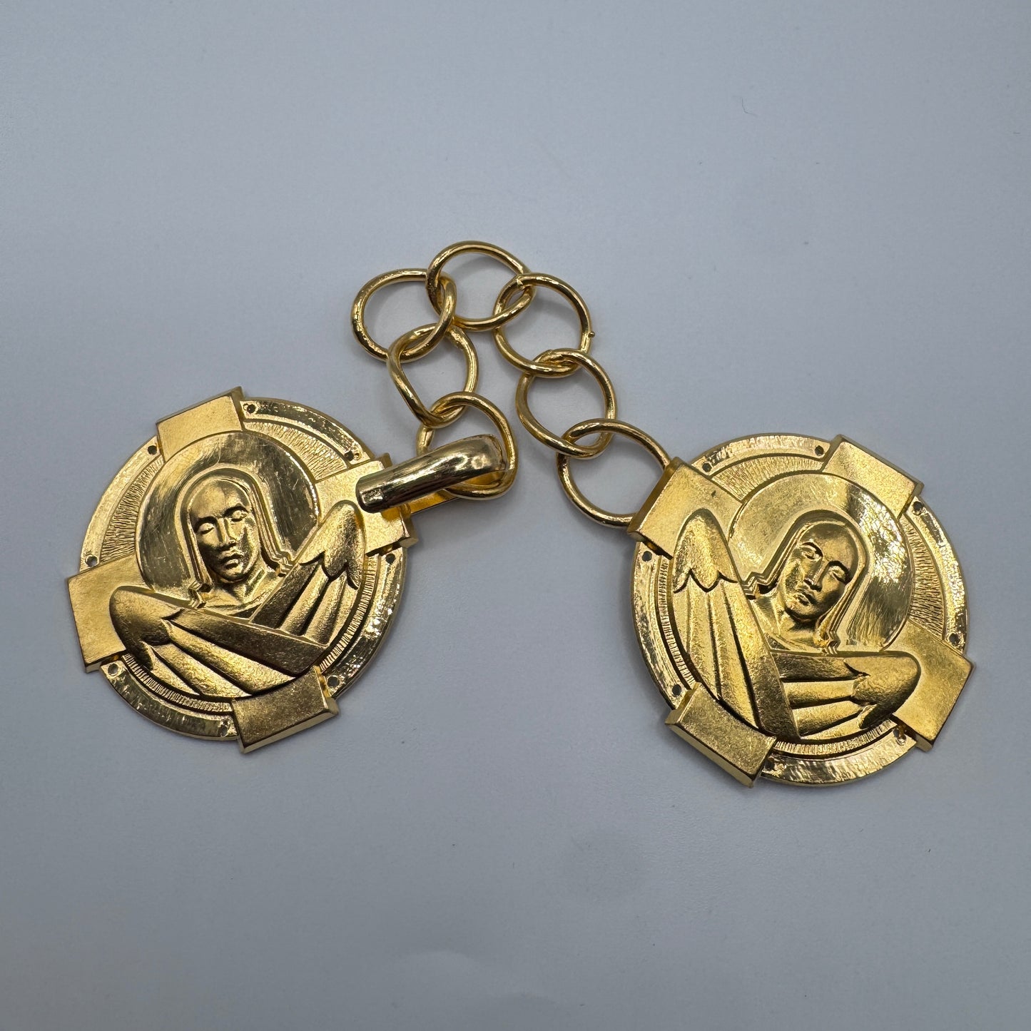 Boucle de ceinture ou vêtement Art deco - métal doré