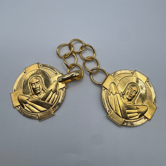 Boucle de ceinture ou vêtement Art deco - métal doré