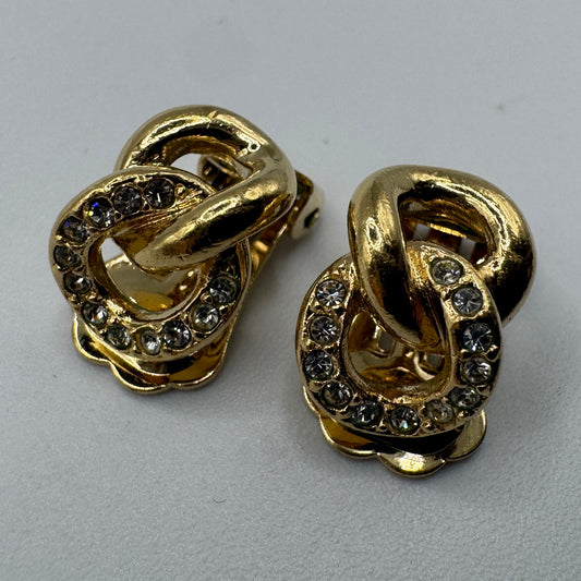 Clips créateur CHRISTIAN DIOR - métal doré