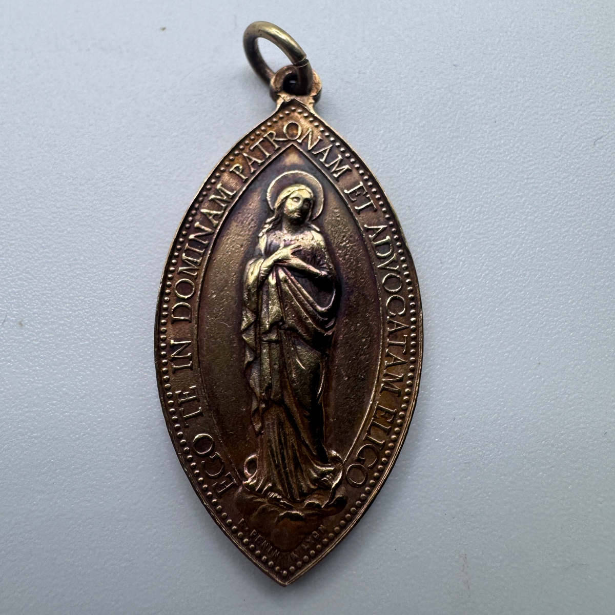Medaille religieuse ancienne « congrégation Prima Primaria de Rome »