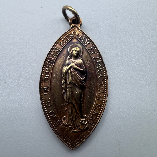 Medaille religieuse ancienne « congrégation Prima Primaria de Rome »