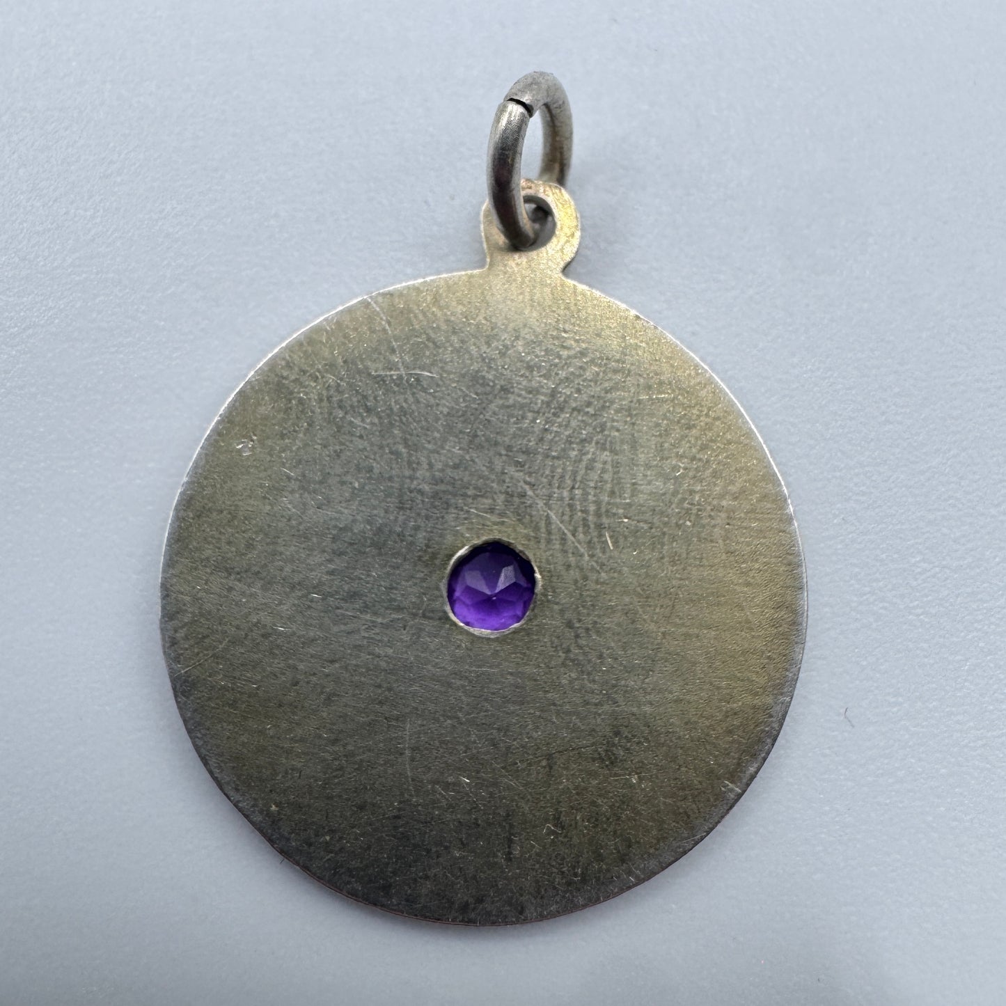 Rare Pendentif ancien porte bonheur « Mars - gloire » en argent vermeil
