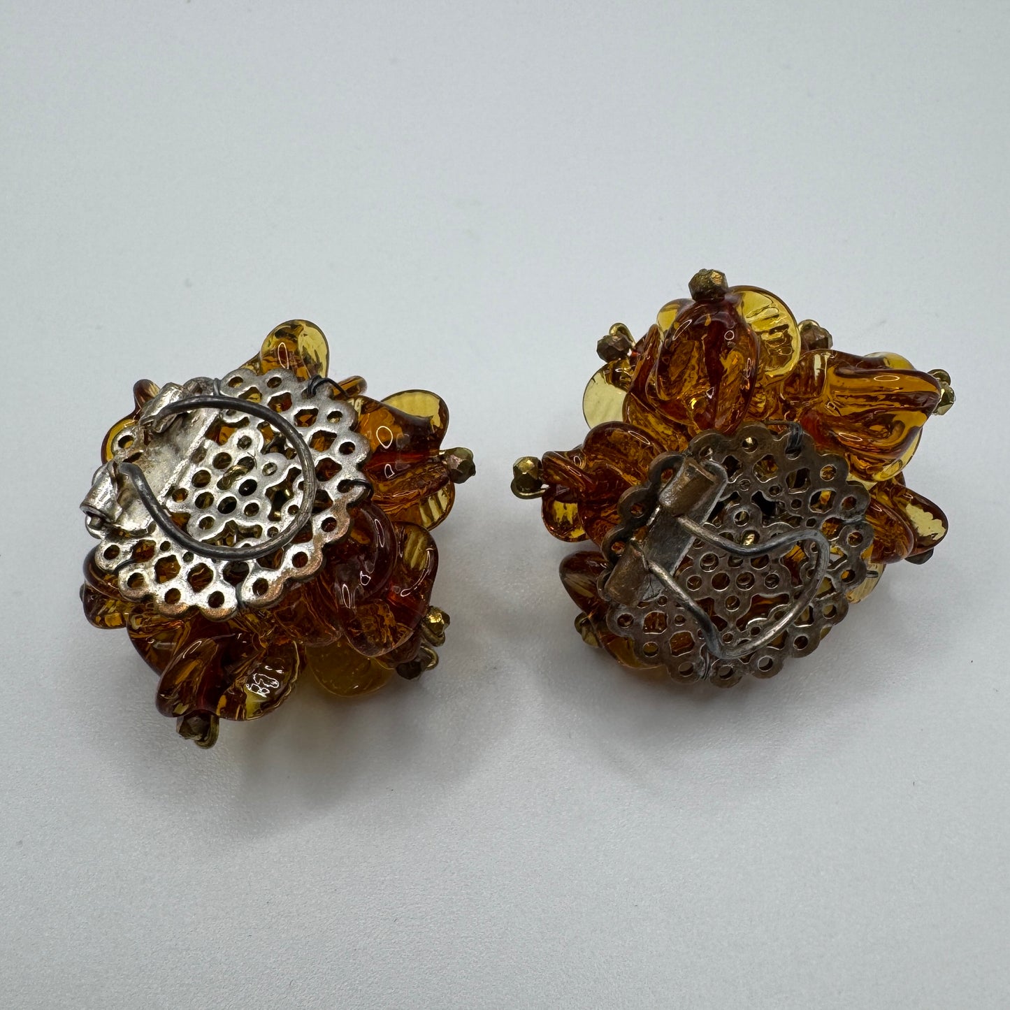 Clips d’oreilles Vintage - verre de Murano