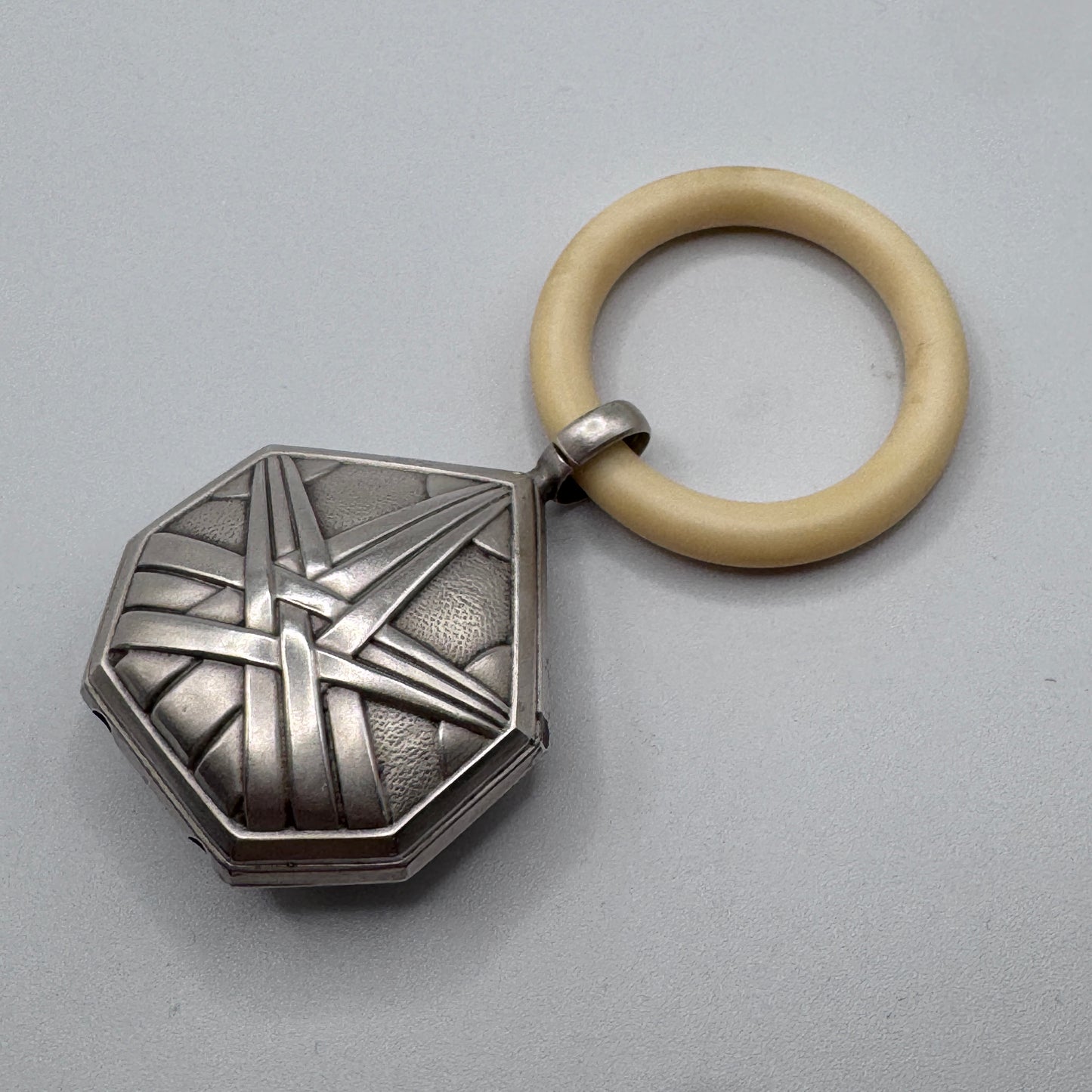 Superbe Hochet ancien en Argent - époque Art Déco
