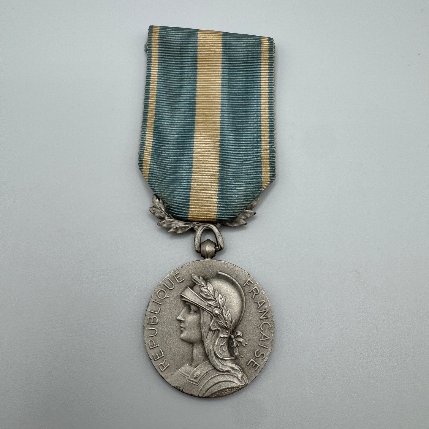Médaille décoration militaire en argent - coloniale