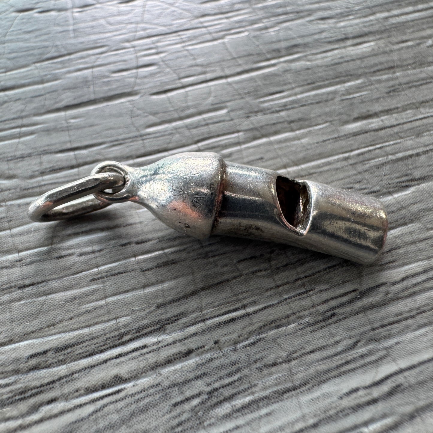 Pendentif breloque « sifflet » - argent massif