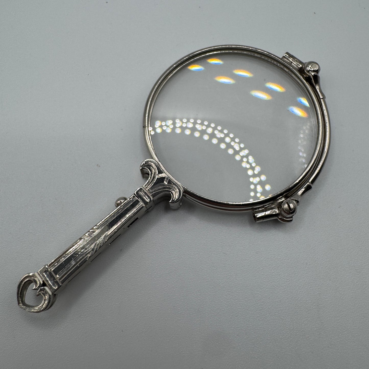 Paire de lorgnons anciens - argent massif