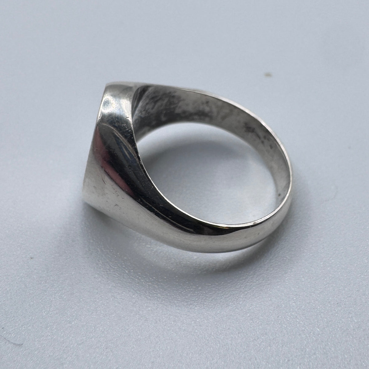 Jolie chevalière ancienne en argent à graver