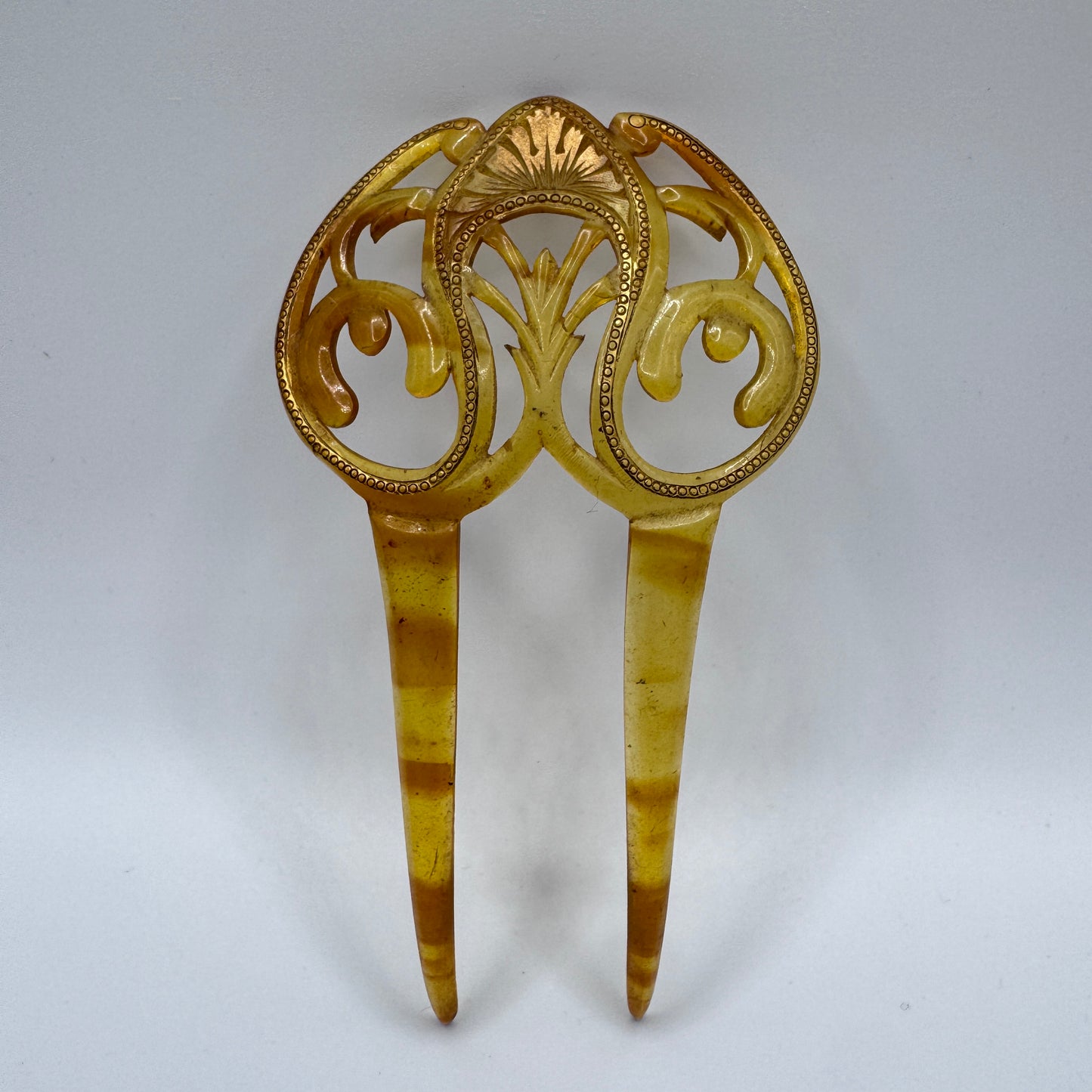 Petit Peigne à cheveux art deco - celluloïd