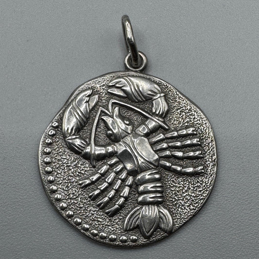 Joli Pendentif vintage « homard » - argent massif