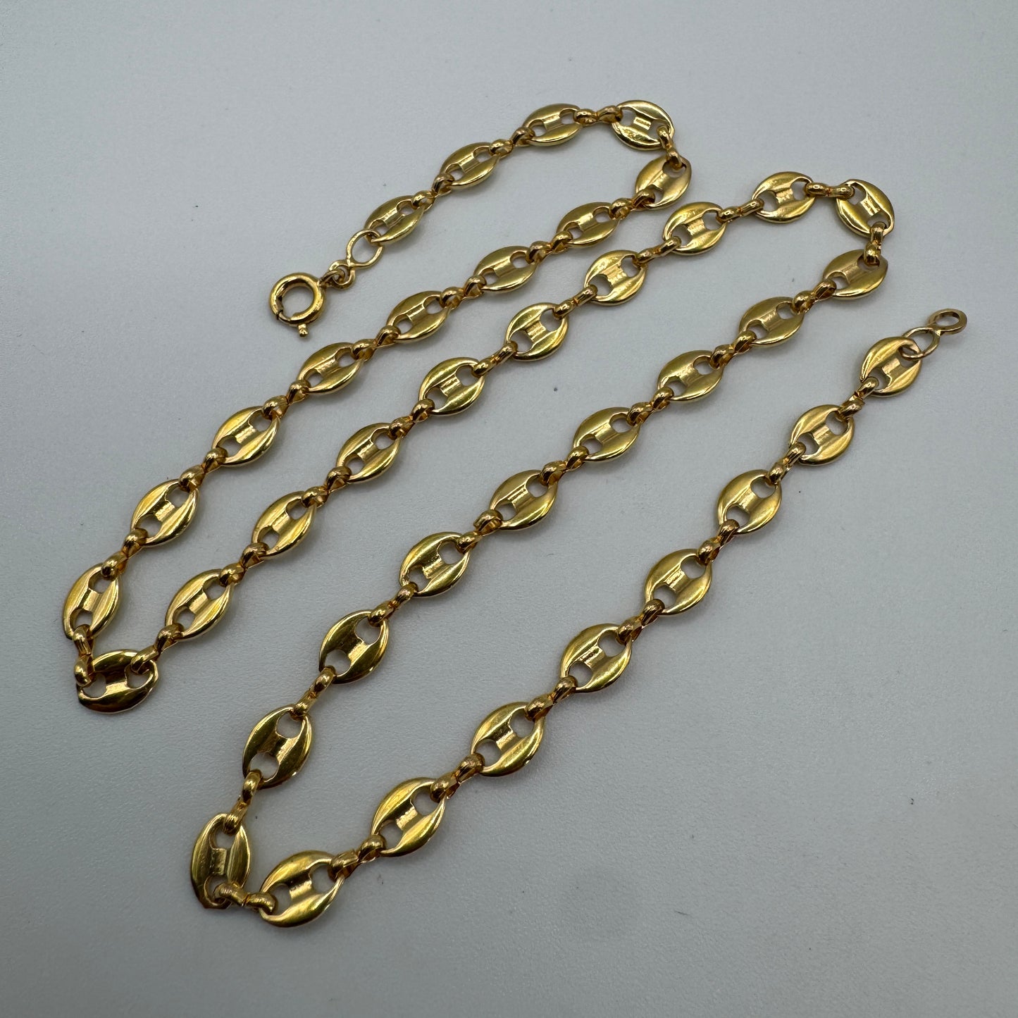 Collier vintage « grains de café » - plaqué or