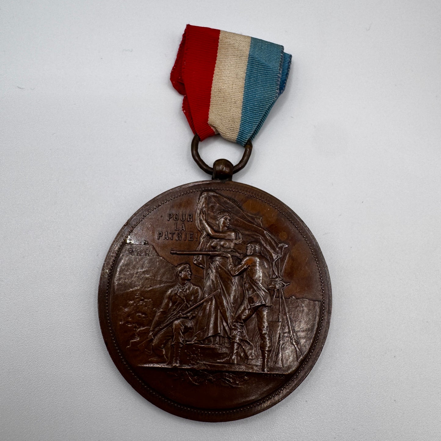Médaille ancienne en cuivre « concours de tir - Pour la Patrie »