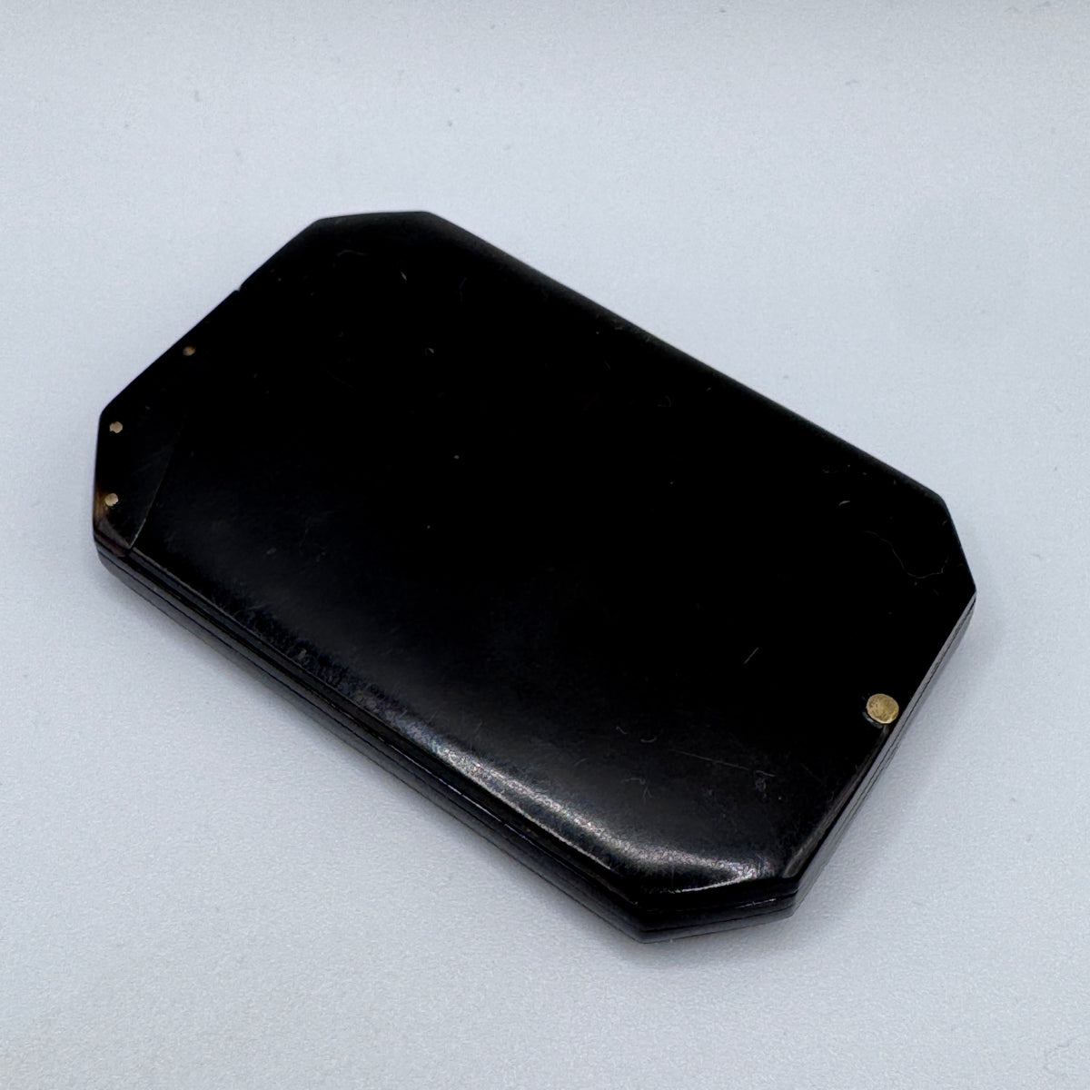 Miroir de poche ancien Napoléon III - écaille