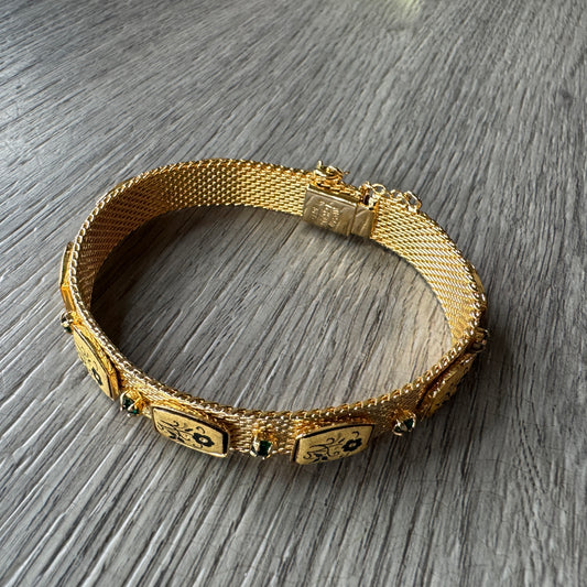 Bracelet vintage RADI - plaqué or Tolède