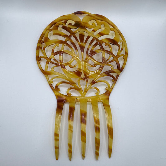 Peigne à cheveux art deco - celluloïd