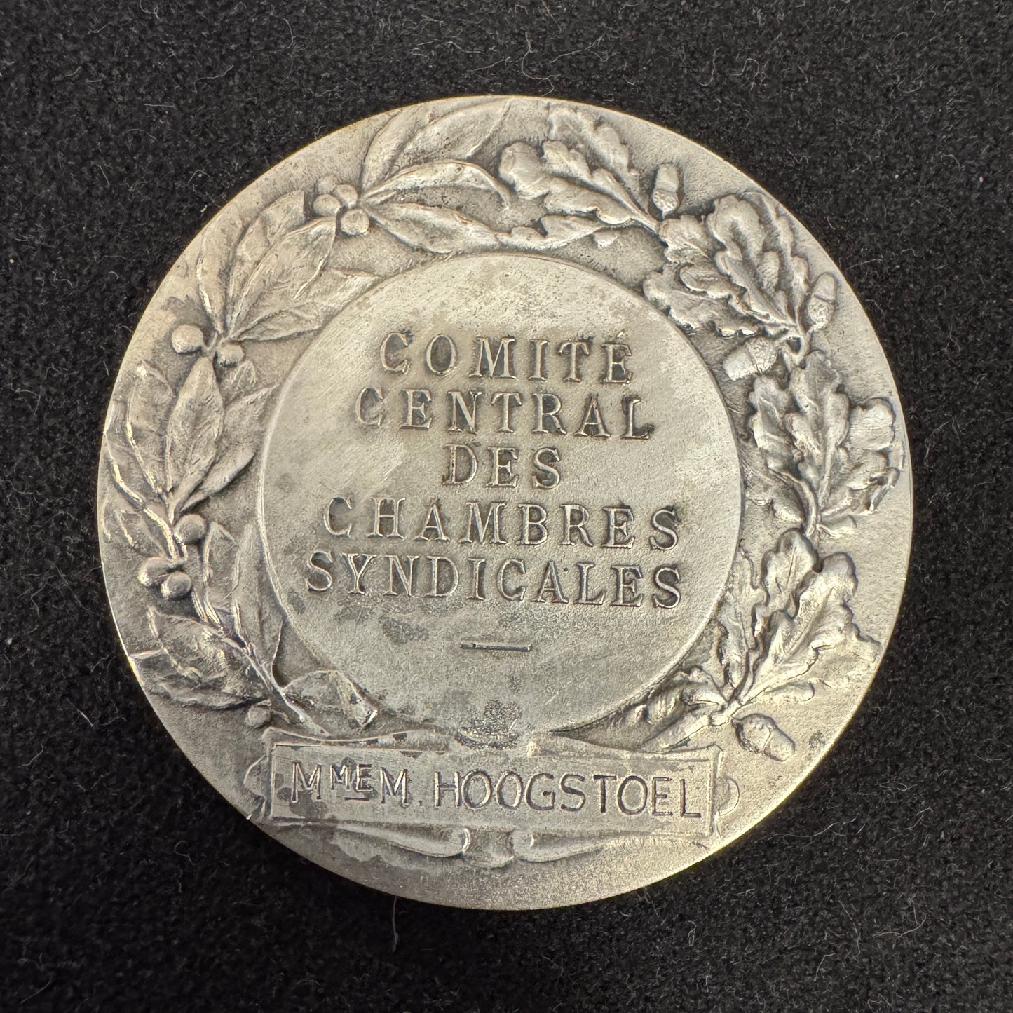 Médaille ancienne en bronze argenté « Marianne casquée » par Louis Bottée